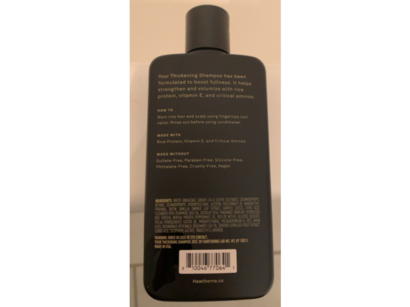 Hawthorne Thickening Shampoo, Eucalyptus Mint, 8.0 fl oz/235 mL