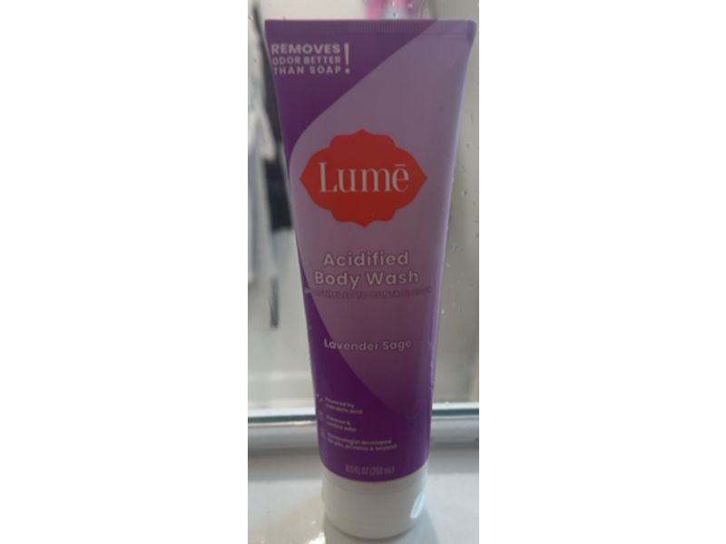 Lume Acidified Body Wash, Lavender Sage, 8.5 fl oz/250 mL