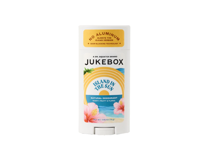 Jukebox Natural Deodorant, Island The Sun, 2.65 oz/75 g