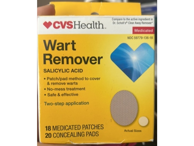 CVS Health Wart Remover, Salicylic Acid, 38 Count