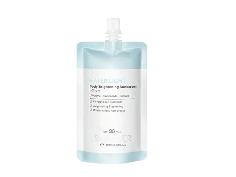 Skinever Water Light Body Brightening Sunscreeen Lotion, SPF 30 PA+++, 3.38 fl oz/100 mL