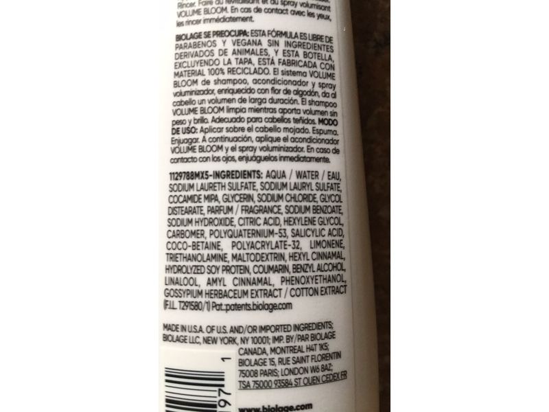 Biolage Professional Volume Bloom Shampoo,13.5 fl oz/400 mL