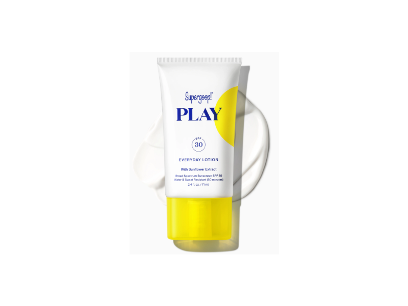 Supergoop! Play Everyday Lotion, Sunflower Extract SPF 30, 2.4 fl oz/71 mL, Pack Of 2