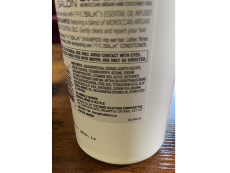 Pro Silk Salon Moisturizing Shampoo, Moroccan Argan & Coconut Oils, 32 fl oz/946 mL