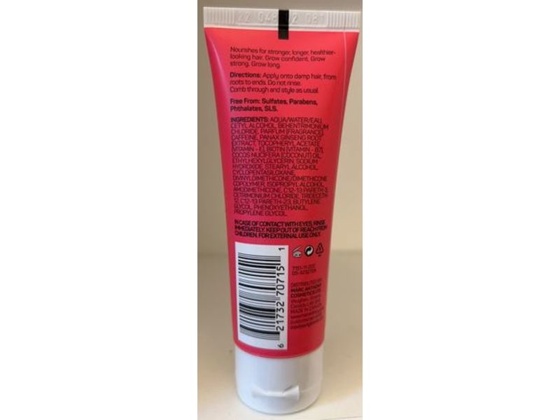 Marc Anthony Grow Long Leave-In Conditioner, Detangles, Caffeine + Ginseng, 1.7 fl oz/50 mL