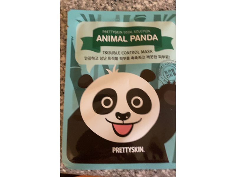 Pretty Skin Trouble Control Mask, Animal Panda, 0.88 oz/25 g