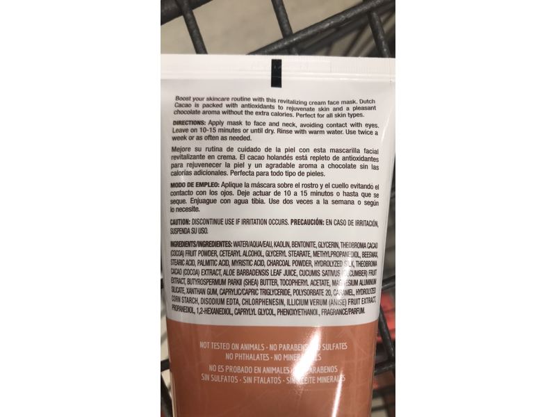 Freeman Beauty Revitalizing Cream Mask, Dutch Cacao, 6 fl oz/175 mL