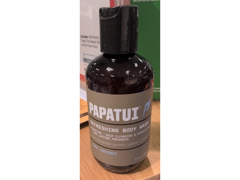 Papatui Refreshing Body Wash, Lush Coconut, 3 fl oz/88 mL