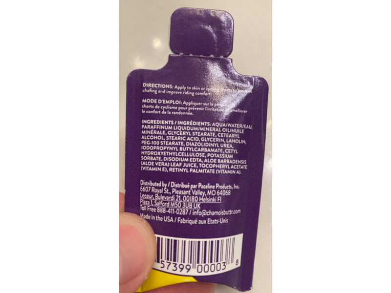 Chamois Butt'r Anti-Chafe Cream, Original, 0.30 fl oz/9 mL, 75 Count