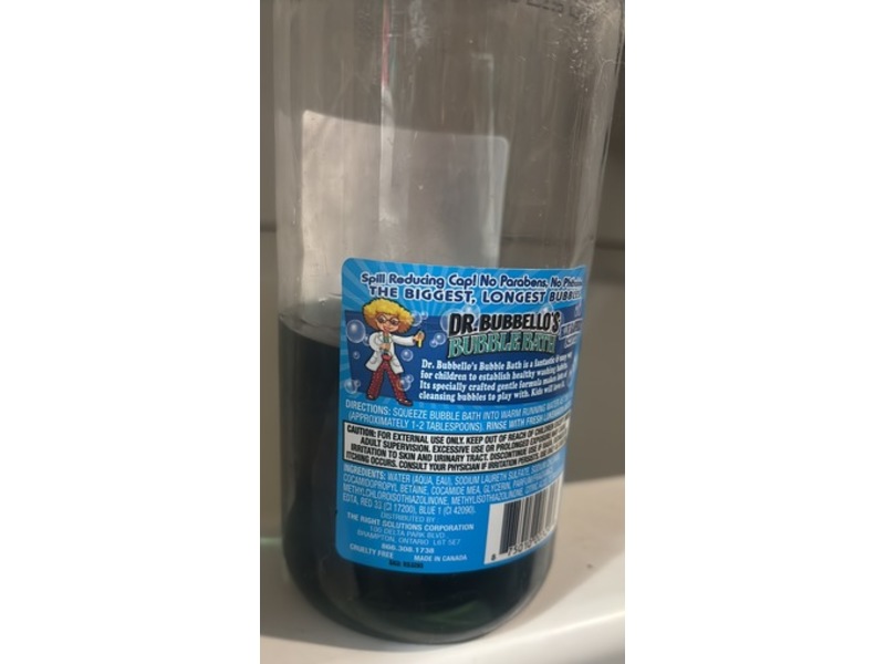 Dr. Bubbello's Bubble Bath, Blue Raspberry Scented, 33.8 fl oz/1 L