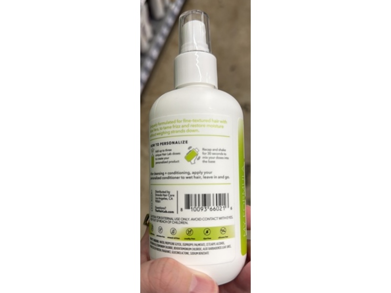 The Hair Lab By Strands Personalized Nourishing Leave-In Conditioner, Aloe Vera, 7 fl oz/207 mL