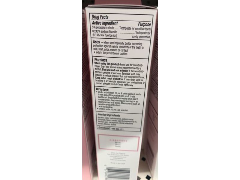 Native Fluoride Toothpaste, Sensitivity, Soothing Mint, 4.1 oz/116 g