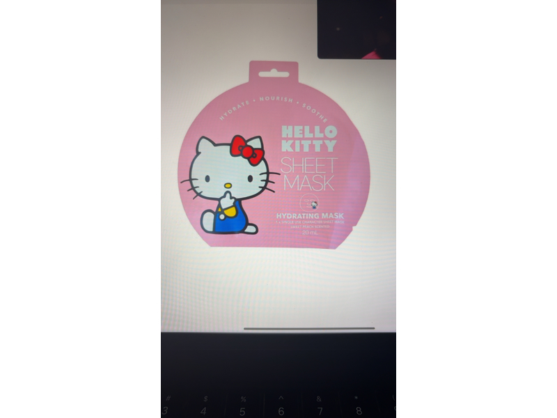 Hello Kitty Hydrating Sheet Mask, Sweet Peach Scented, 20 mL, 1 Count