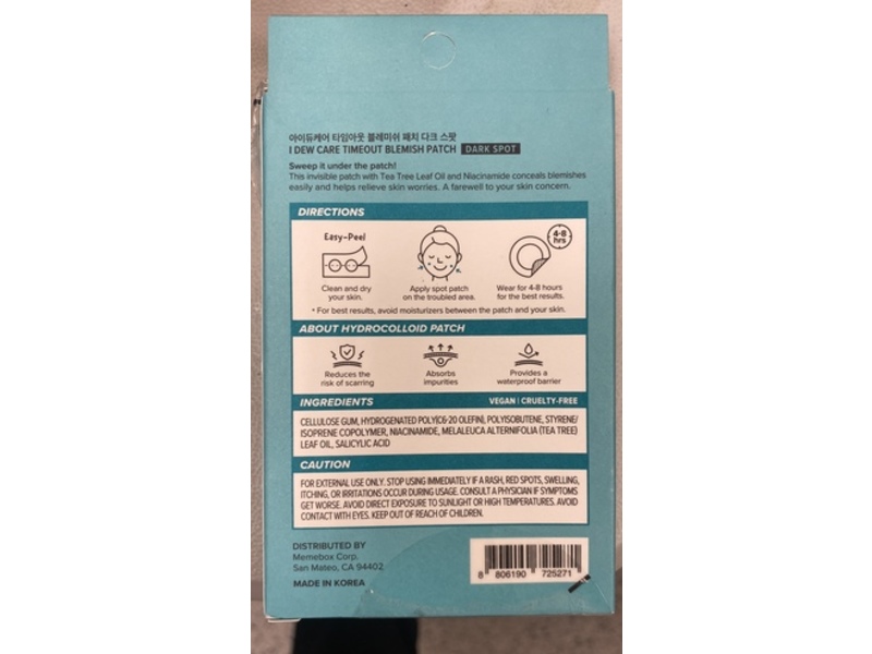 I Dew Care Timeout Blemish Patch, Dark Spot, 32 Count