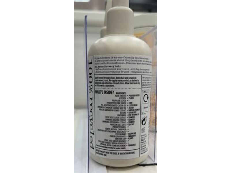 Rhyme & Reason Wave Revival Hair Gel Serum, Jojoba Oil, Hibiscus Flower, 6.7 fl oz/200 mL