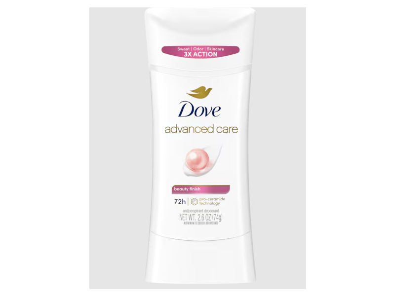 Dove Antiperspirant Deodorant, Beauty Finish, 2.6 oz/74 g