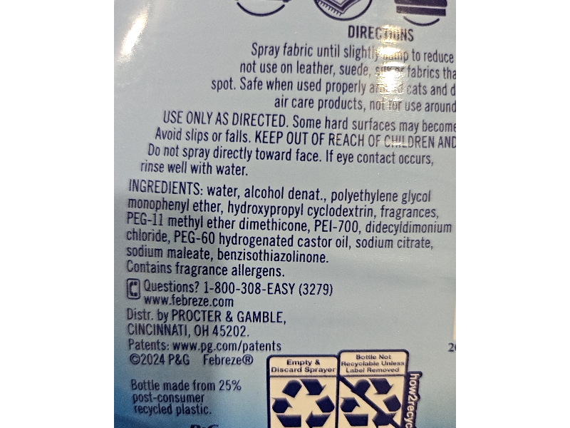 Febreze Extra Strength Fabric Refresher, Original Scent, 14.8 fl oz/438 mL