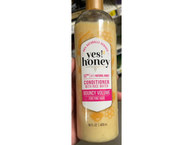 Yes Honey Conditioner, Natural Honey + Rice Water, 16 fl oz/473 mL