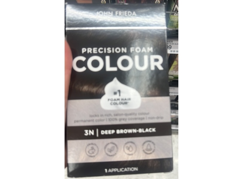 John Frieda Precision Foam Colour, Deep Brown Black 3N, 1 Application