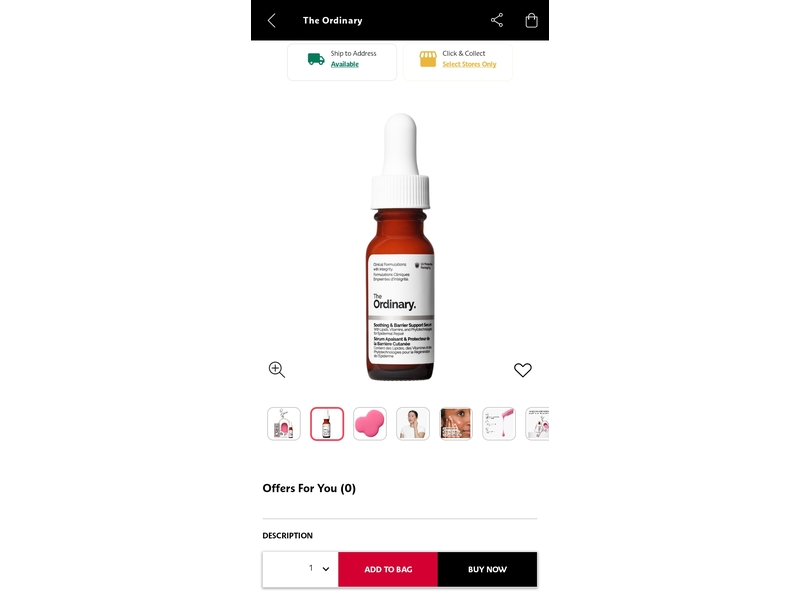 The Ordinary Soothing & Barrier Support Serum, 1 fl oz/30 mL