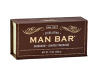 Man Bar Exfoliating Soap, Cardamom + Juniper Fragrance, 10 oz/283 g - Image 2