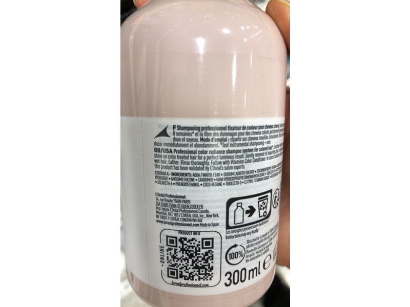 L'Oreal Professionnel Paris Vitamino Color Shampoo, Serie Expert, 10.1 fl oz/300 mL