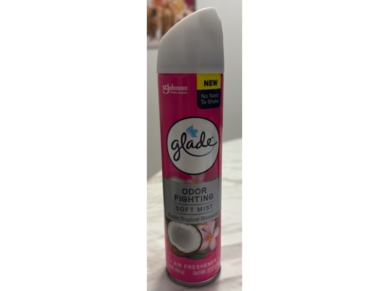 Sc Jhonson Glade Odor Fighting Soft Mist Air Freshener, Exotic Tropical Blossom, 8 oz/226 g