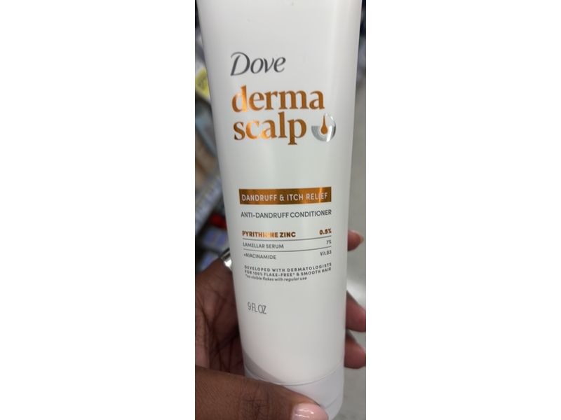 Dove Derma Scalp Anti-Dandruff Conditioner, Pyrithione ZInc, 9 fl oz
