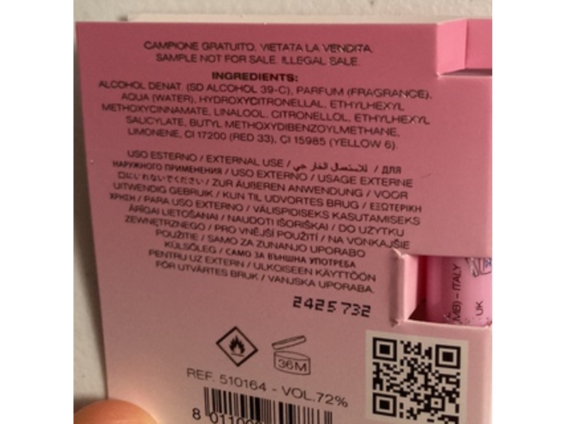 Versace Bright Crystal Eau De Toilette Natural Spray, Bright Crystal, 0.03 fl oz/1 mL, 3 Count