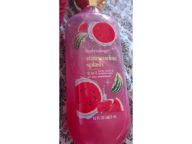 Bodycology 2 In 1 Body Wash & Bubble Bath, Watermelon Splash, 16 oz/473 mL