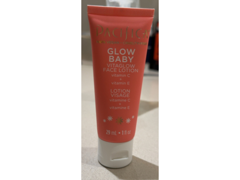 Pacifica Glow Baby Vitaglow Face Lotion, Vitamin C + Vitamin E, 1 fl oz/29 mL