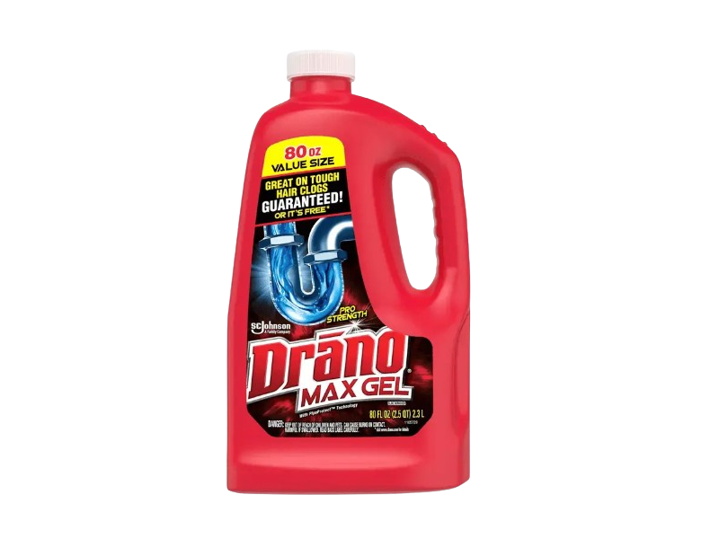 Drano Max Gel Drain Clog Remover, 80 fl oz/2.3 L