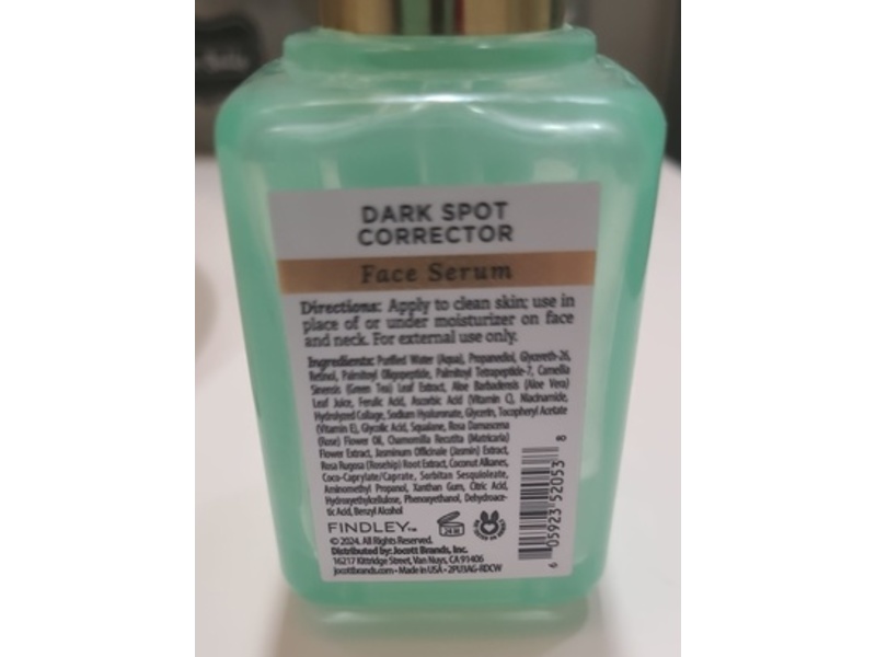 Findley Dark Spot Corrector Face Serum, Renewing, 2 fl oz/59 mL