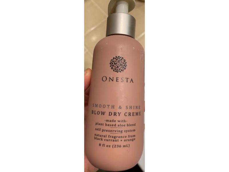 Onesta Hair Care Blow Dry Creme, Smooth & Shine, 8 fl oz/236 mL