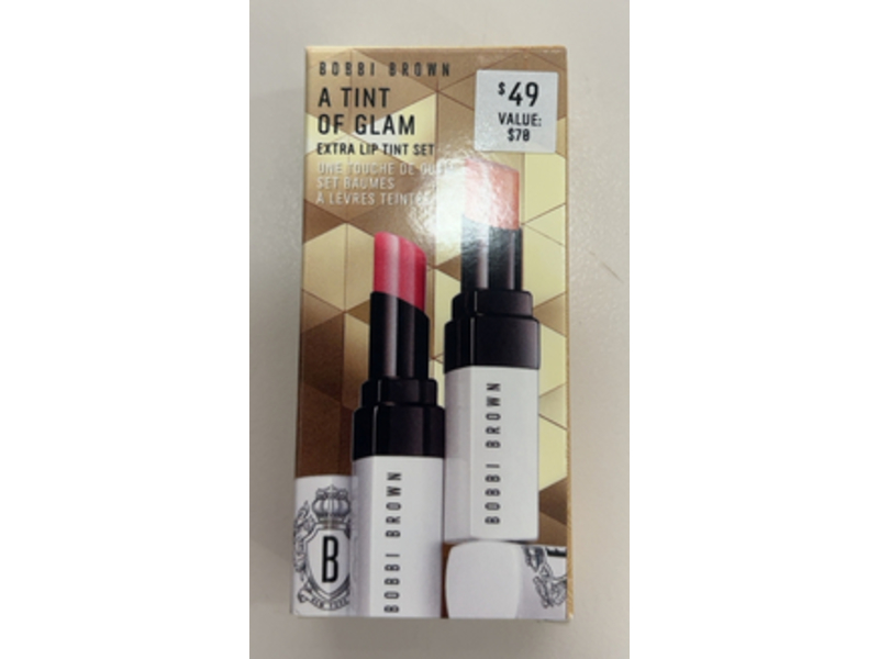 Bobbi Brown A Tint Of Glam Extra Lip Tint Set, Bare Pink & Bare Raspberry, 0.08 oz/2.3 g