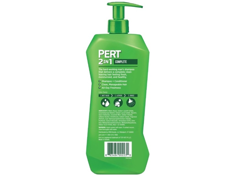 Pert 2-in-1 Complete Clean Shampoo & Conditioner, for All Hair Types, 33.8 fl oz