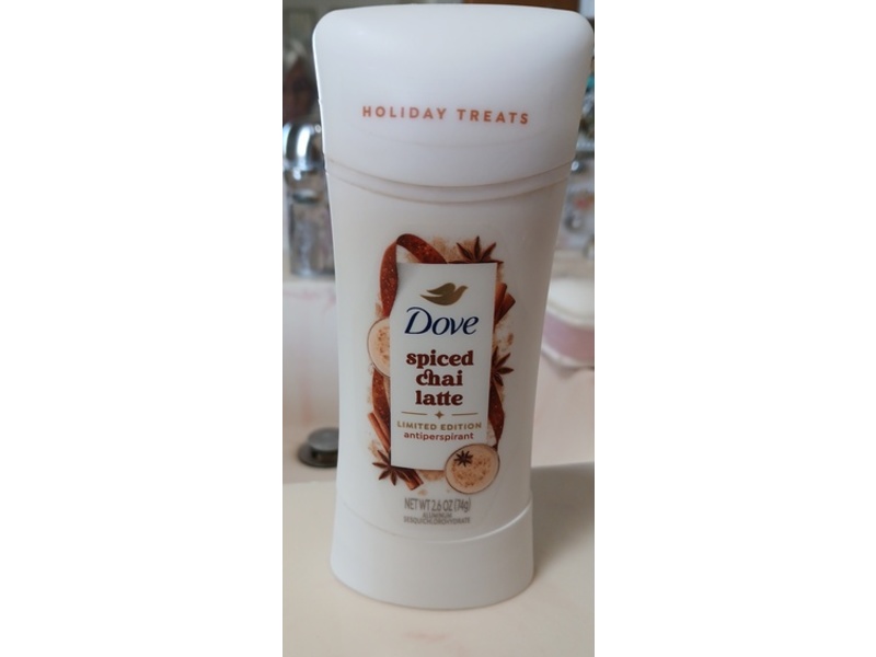 Dove Antiperspirant, Spiced Chai Latte, 2.6 oz/74 g