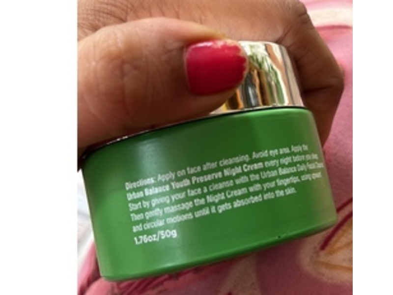 Facescanada Urban Balance Youth preserve Night Cream, 1.76 oz/50 g