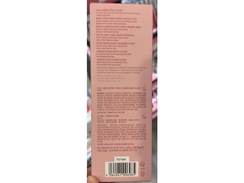 Kylie Velvet Liquid Lipstick & Lip Liner Set, 705 Charm