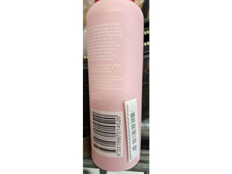 MCo Beauty Clear Salicylic Foaming Face Cleanser, 4.23 fl oz/125 mL