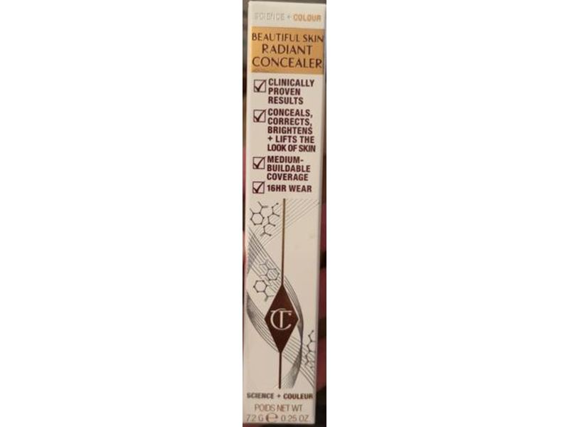 Charlotte Tilbury Beautyful Skin Radiant Concealer, 2 Fair, 0.25 oz/7.2 g
