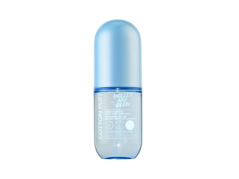 Holler And Glow Cotton Puff Body & Hair Mist, Linen Scented, 100 mL
