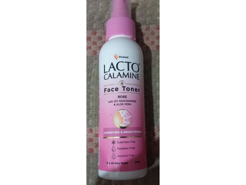 Lacto Calamine Face Toner, Rose, 120 mL