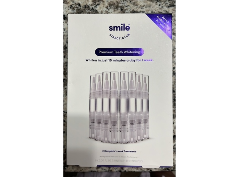 Smile Direct Club Premium Teeth Whitening Treatment Pens, 0.047 fl oz/14 mL, 8 Count