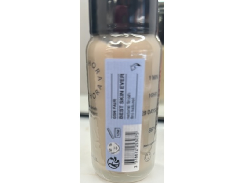 Sephora Best Skin Ever 16 Hour Natural Finish Foundation, 05N Fair, 0.84 fl oz/25 mL