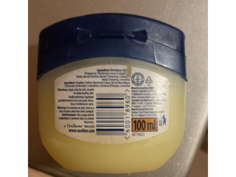 Vaseline Blueseal Rich Conditioning Jelly, Cocoa Butter, 100 mL