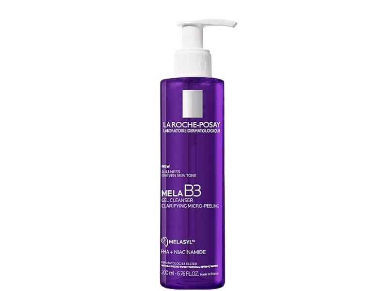 La Roche-Posay Mela B3 Gel Cleanser, PHA + Niacinamide, 6.76 fl oz/ 200 mL