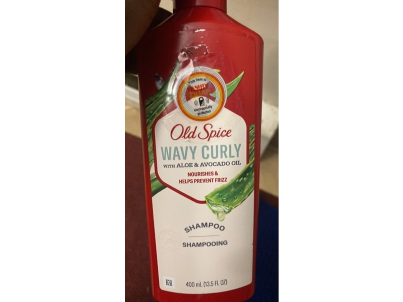 Old Spice Wavy Curly Shampoo, Aloe & Avocado Oil, 13.5 fl oz/400 mL