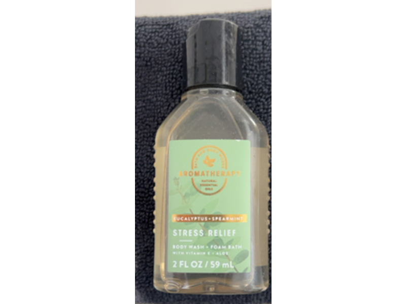 Bath & Body Works Stress Relief Body Wash, Eucalyptus Spearmint, 2 fl oz/59 mL