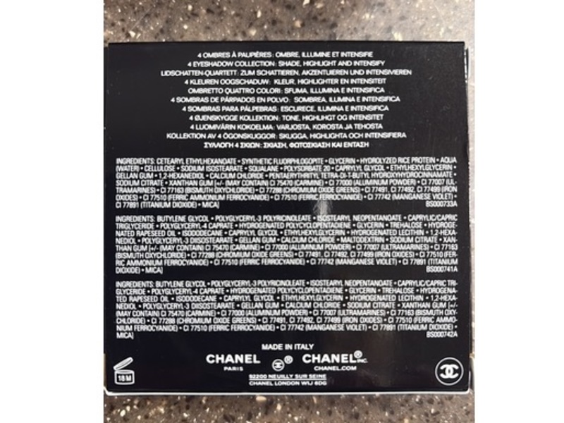 Chanel Les 4 Ombres Boutons Quadra Eyeshadow, 219 Boutons Couture, 0.07 oz/2 g